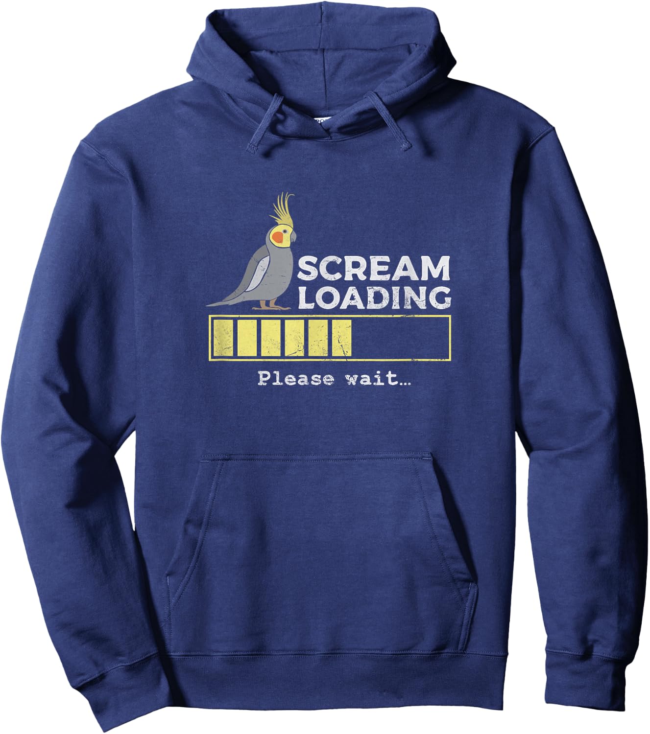 Scream Loading Cockatiel Cockatoo Quarrion Weiro Bird Grunge Hoodie - Hoodie | Navy