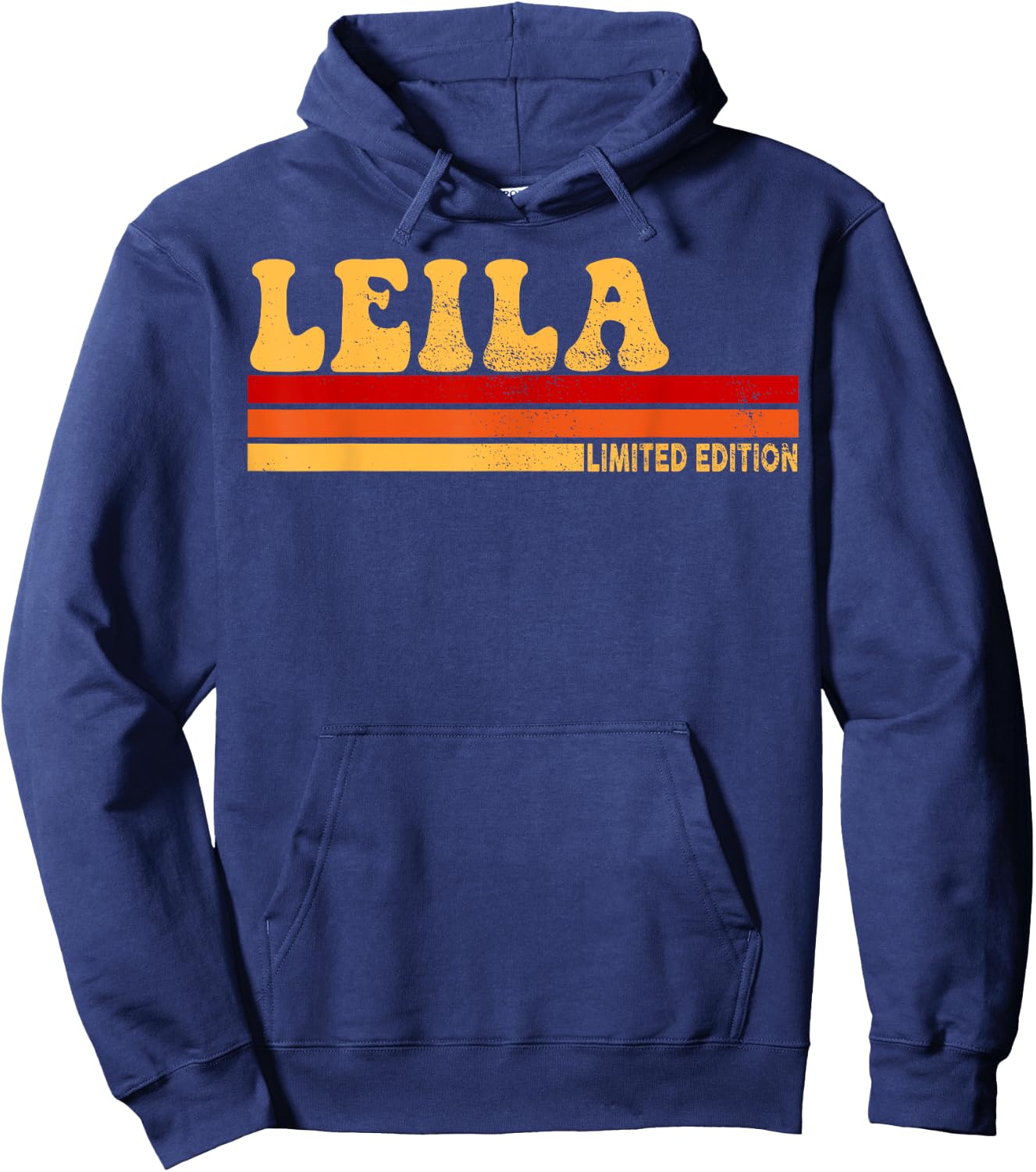 Leila Name Personalized Cute Idea Women Vintage Leila Hoodie - Hoodie | Navy