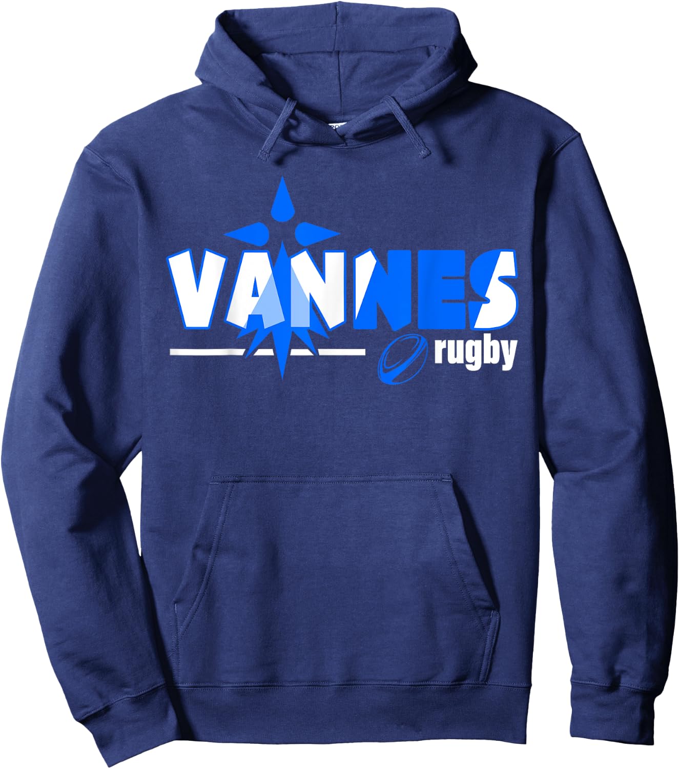 Rugby Valves Heritage Breton Supporter Man Woman Child , Black, S Hoodie - Hoodie | Navy