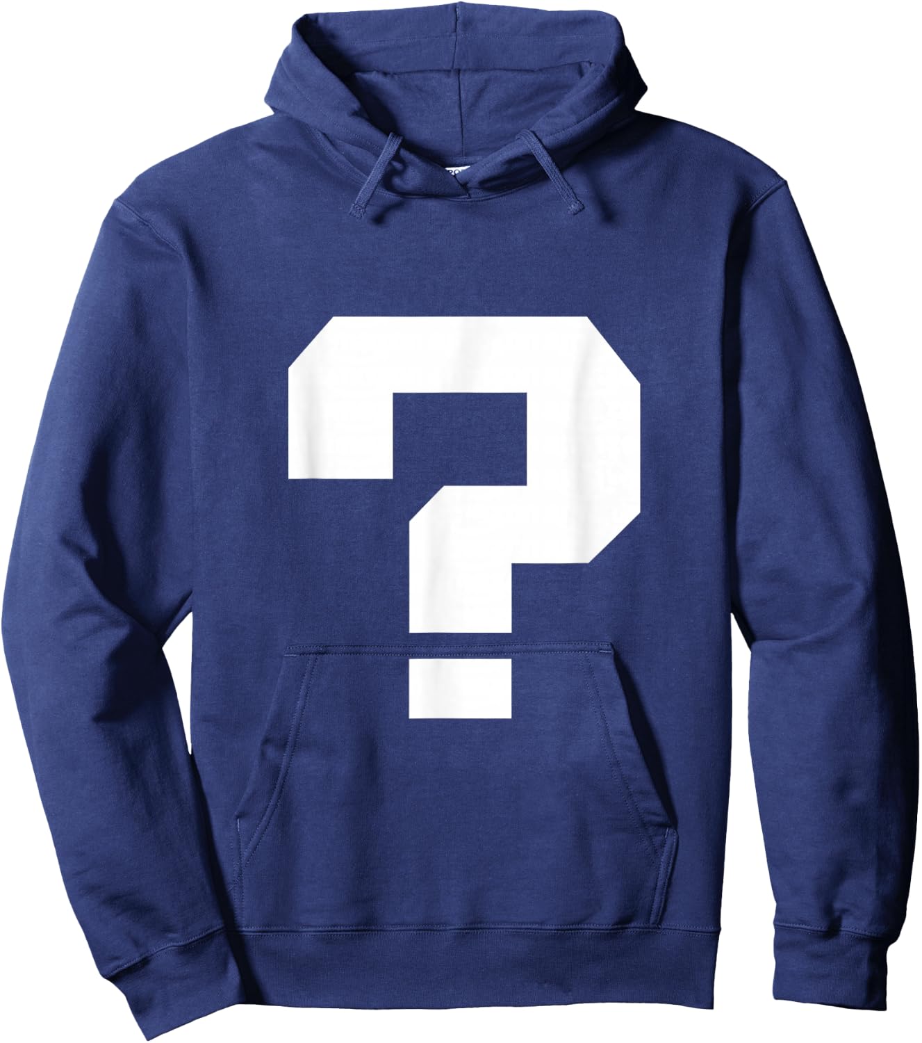 Question Mark Square Font Punctuation Character 80s Hoodie - Hoodie | Navy