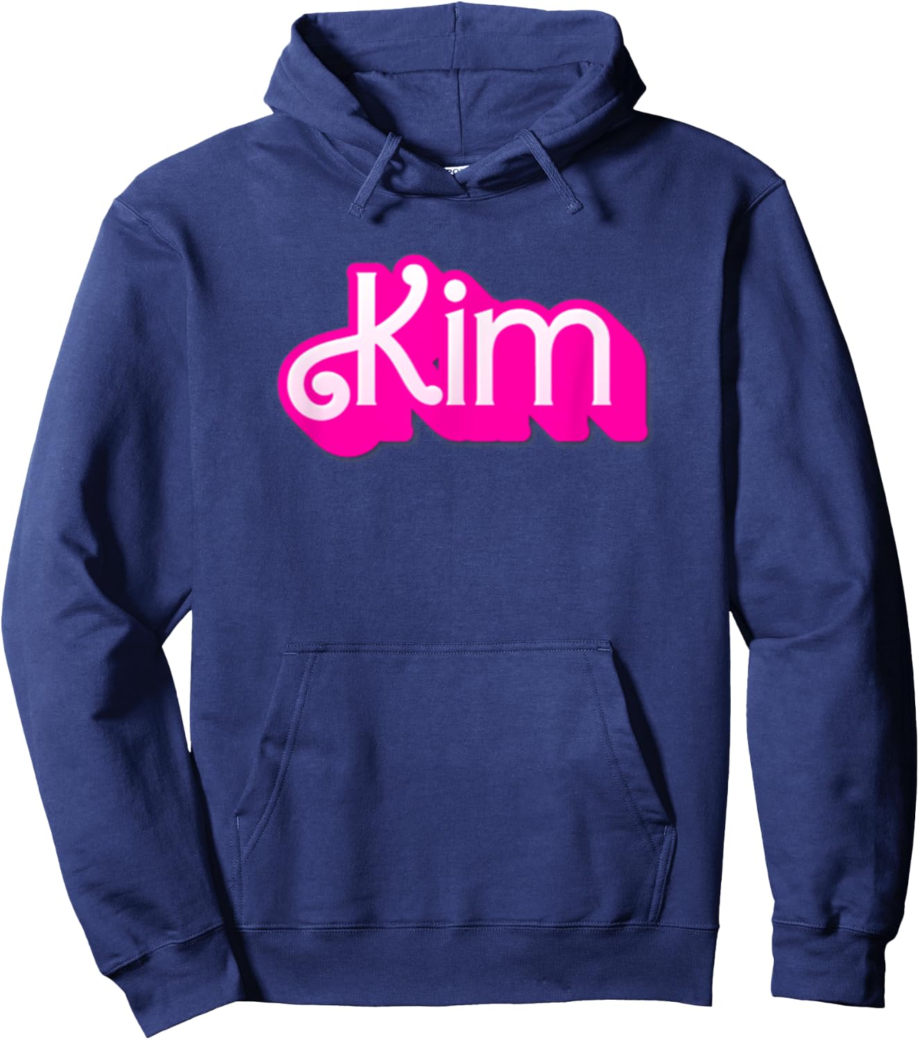 Kim First Last Family Name-d Boy Girl Baby Birth-day Hoodie - Hoodie | Navy