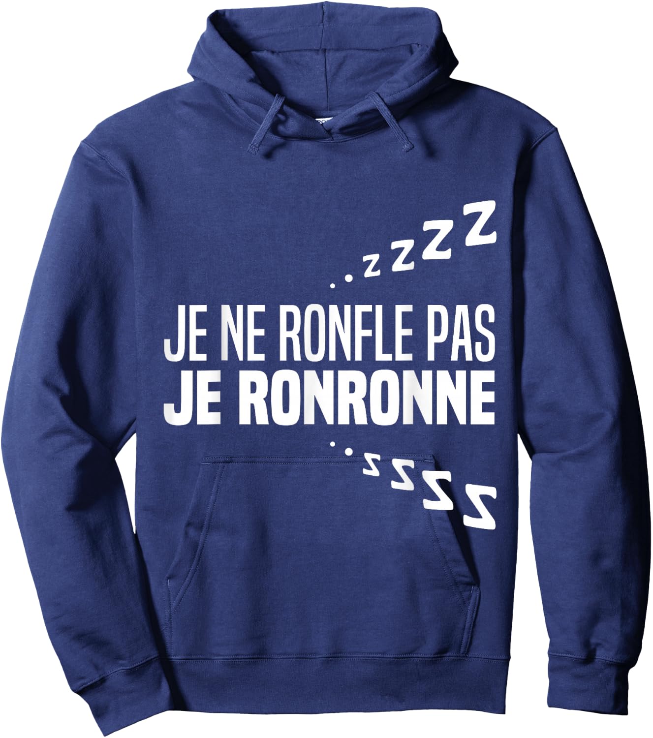 Je Ne Snorfle Je Ne Snorne Snoring Night Humour Sleep , Black, S Hoodie - Hoodie | Navy