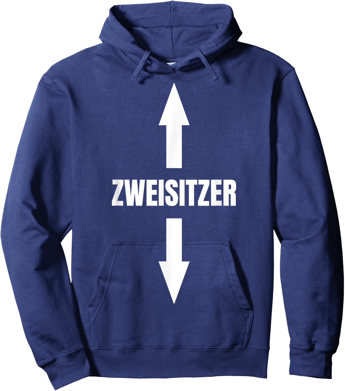 Zweisitzer Zwei-Sitzer Two-Seater Twoseater , black Hoodie - Hoodie | Navy
