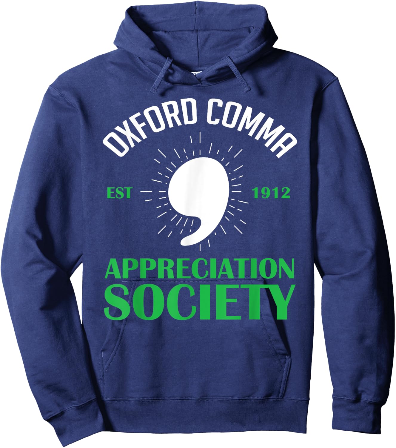 Oxford-Comma Est 1912 Appreciation Society Hoodie - Hoodie | Navy