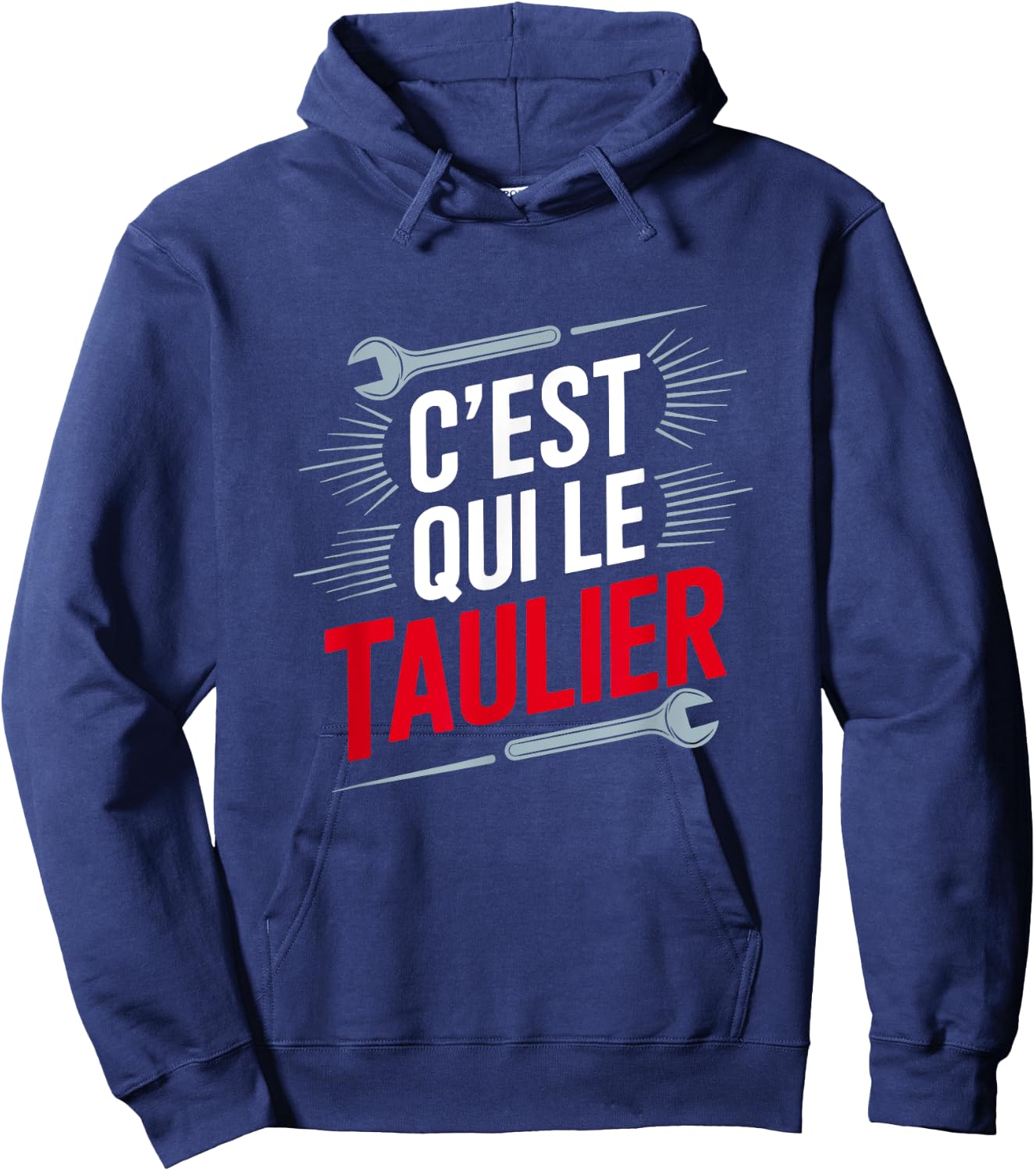 Who is the Taulier, Who is the Boss, Who is the Chef , Black, S Hoodie - Hoodie | Navy
