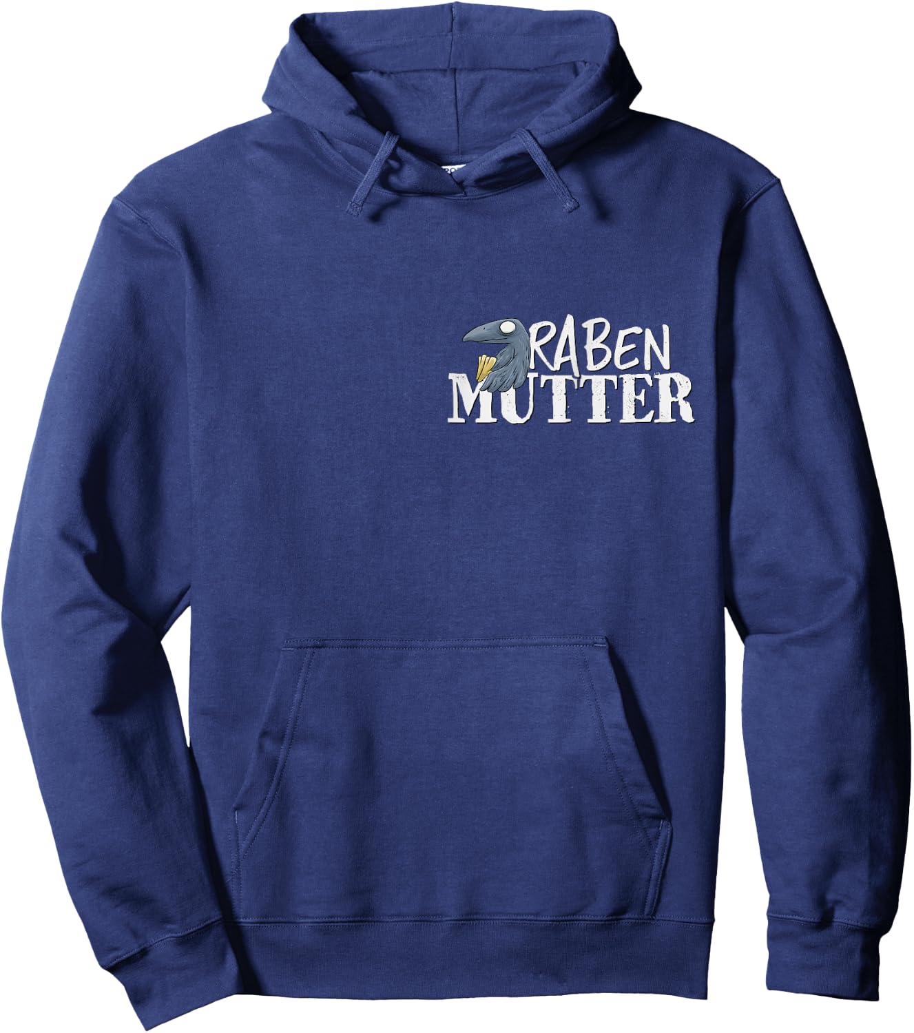 Funny Gothic Raven Casual Crow Ironic Raven Mother , black Hoodie - Hoodie | Navy