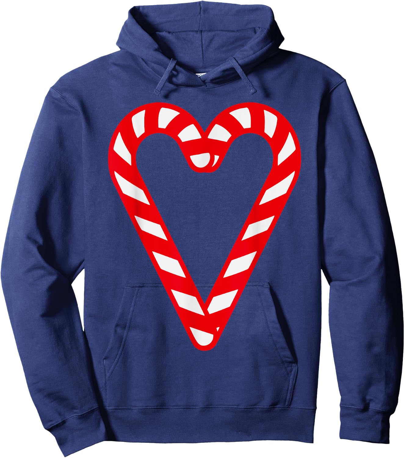 Candy Cane Merry and Bright Red and White Candy Costume Hoodie - Hoodie | Navy