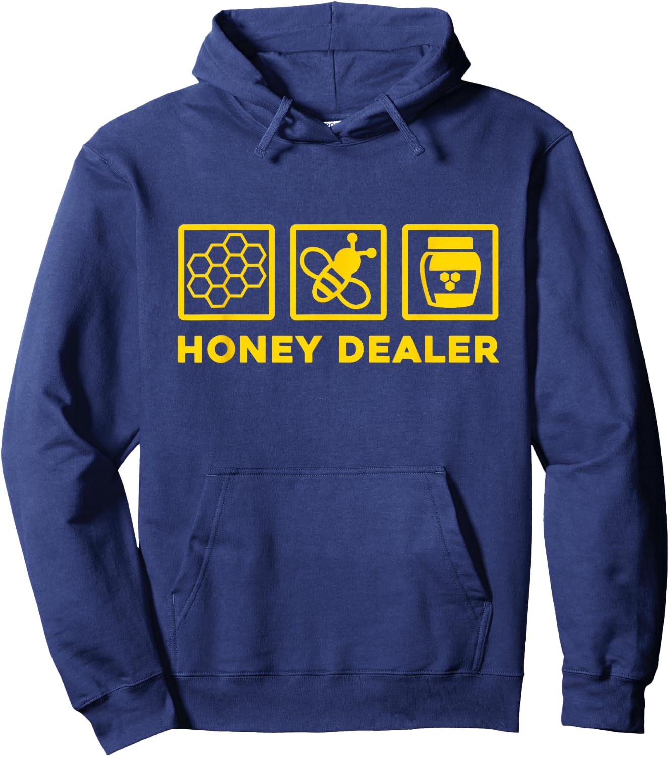 Bee Beekeeper Honeycomb Save Bees Honey Dealer Bee Motif Hoodie - Hoodie | Navy