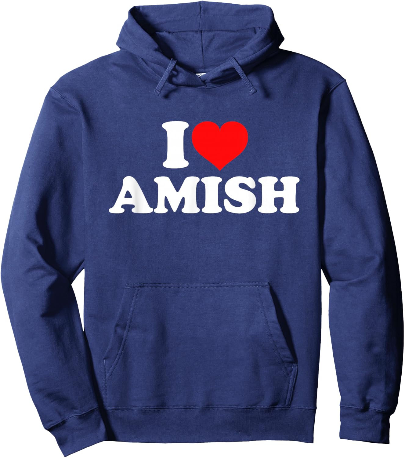 I Love Amish Hoodie - Hoodie | Navy