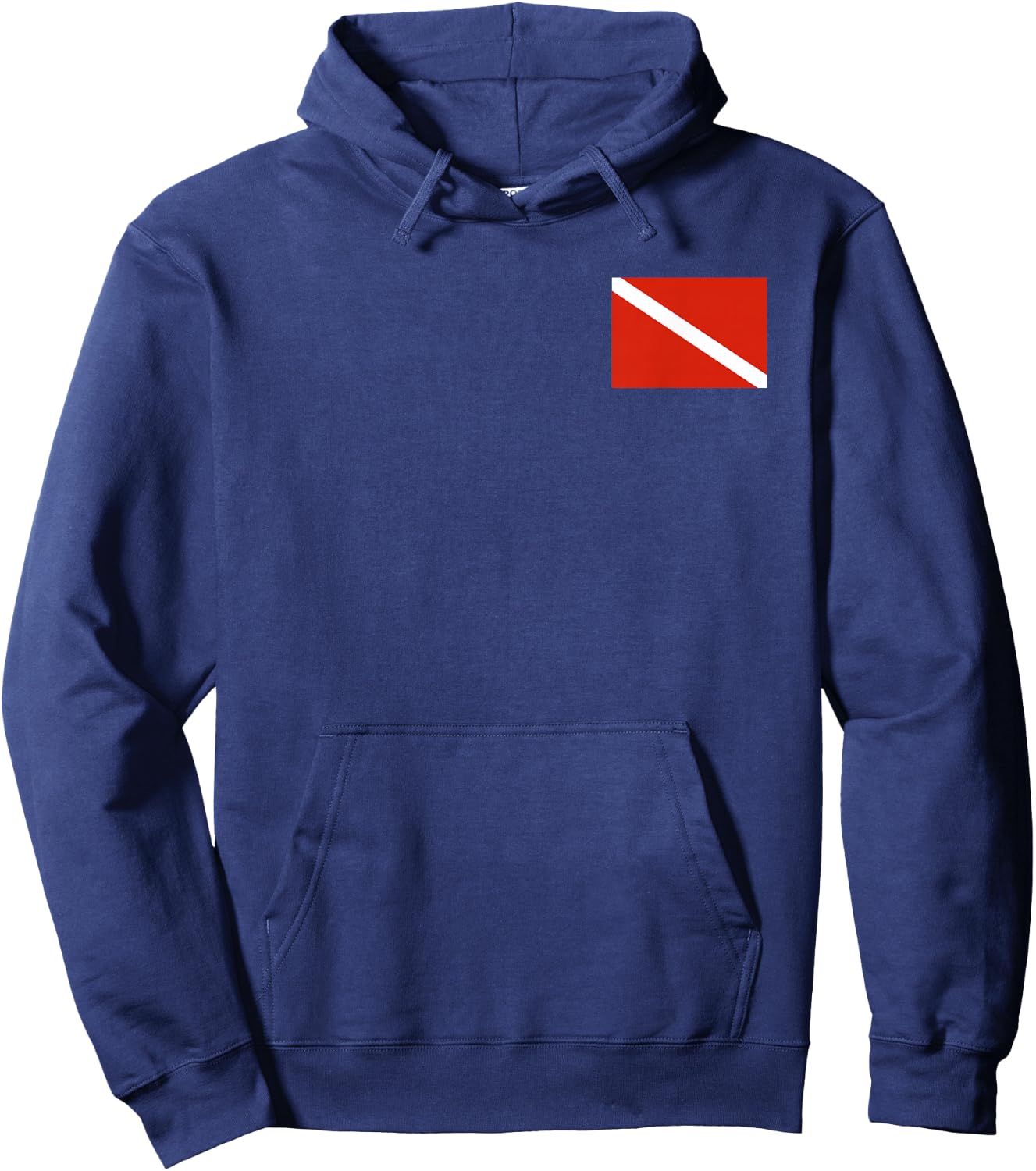 Diver Down Diving Flag Hoodie - Hoodie | Navy