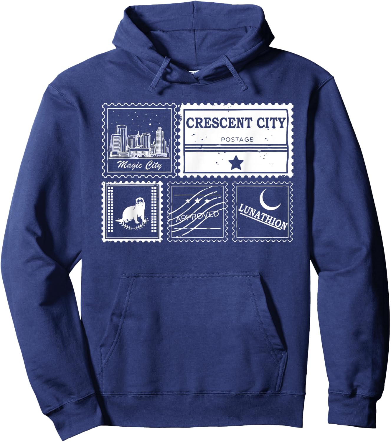 Crescent City Postal Service, Funny Crescent City Otter Hoodie - Hoodie | Navy