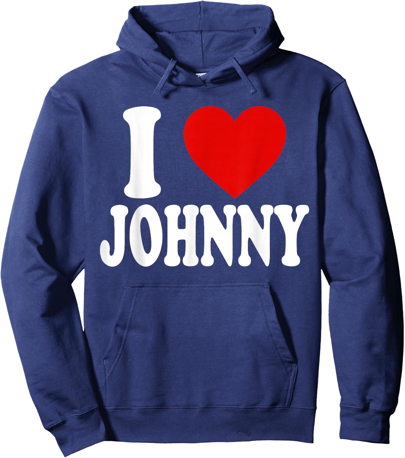 I Love Heart Johnny Hoodie - Hoodie | Navy