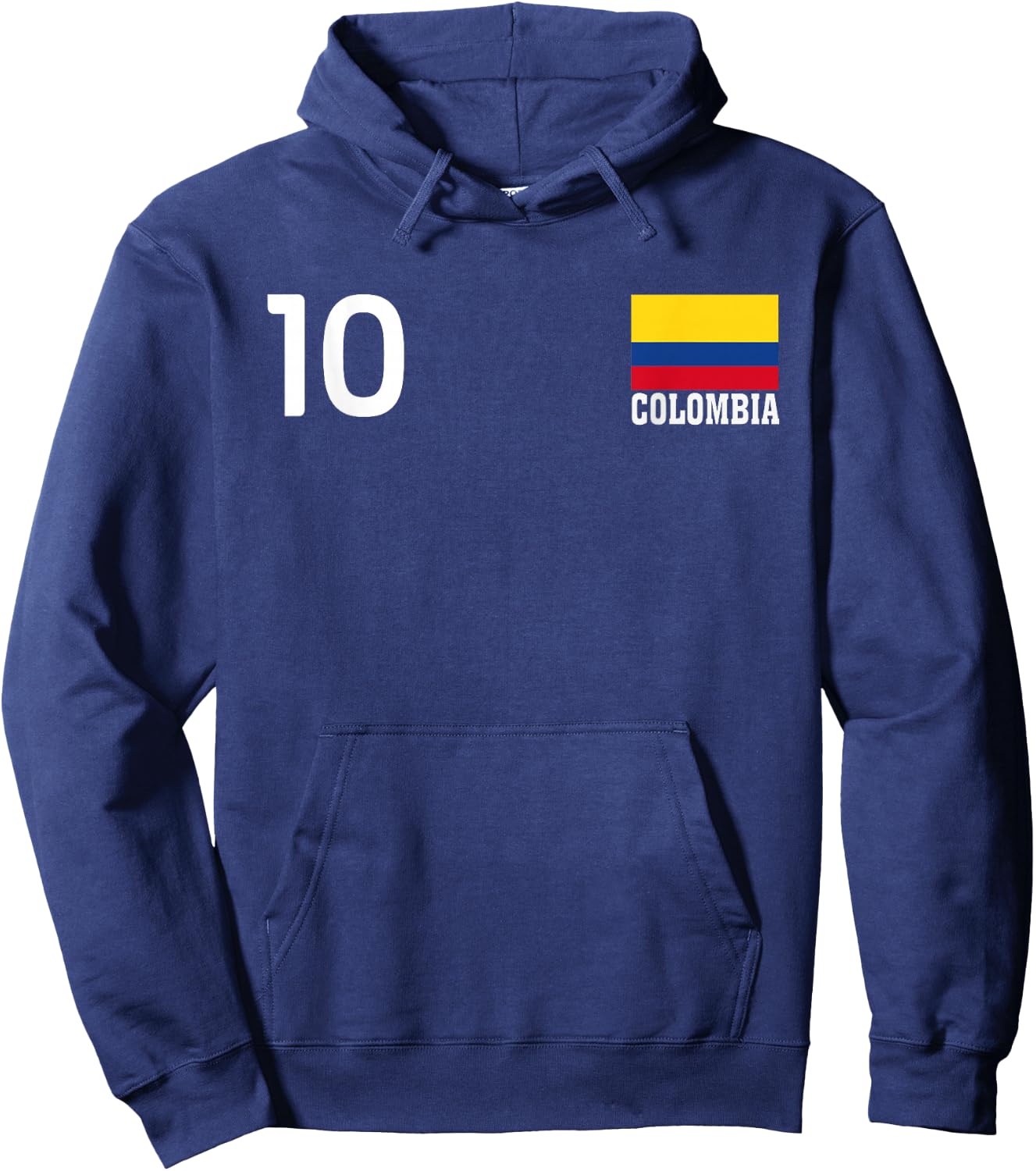 Drapeau National Colombie numéro 10 Patrimoine de la fierté Hoodie - Hoodie | Navy