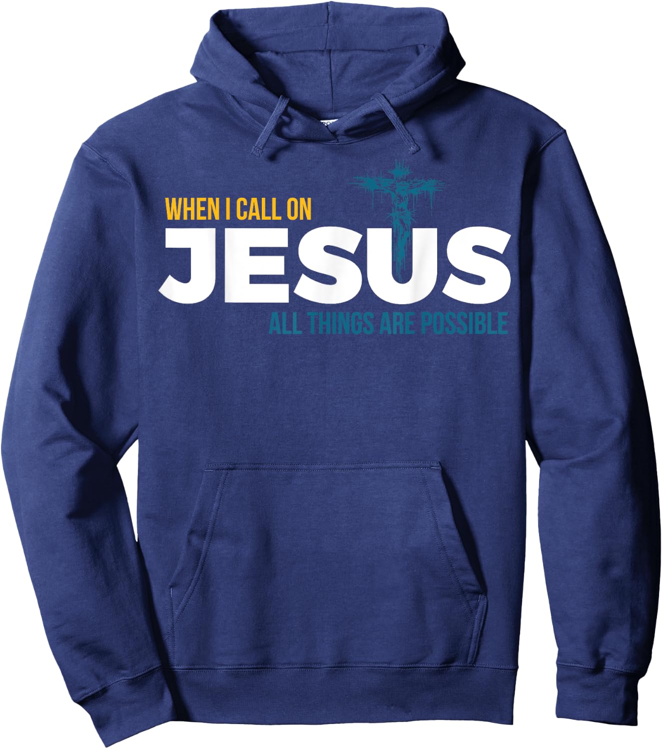 Jesus Christ and Faith Christian Bible and Love Jesus Hoodie - Hoodie | Navy