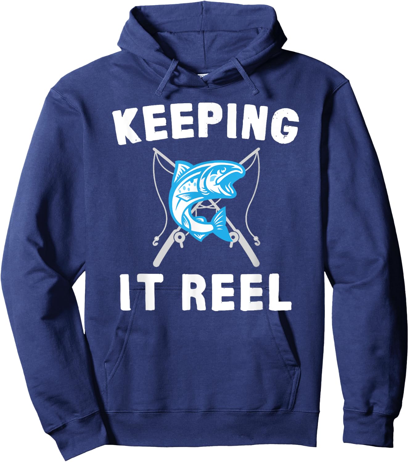 Keeping It Reel Fishing Hoodie - Hoodie | Navy