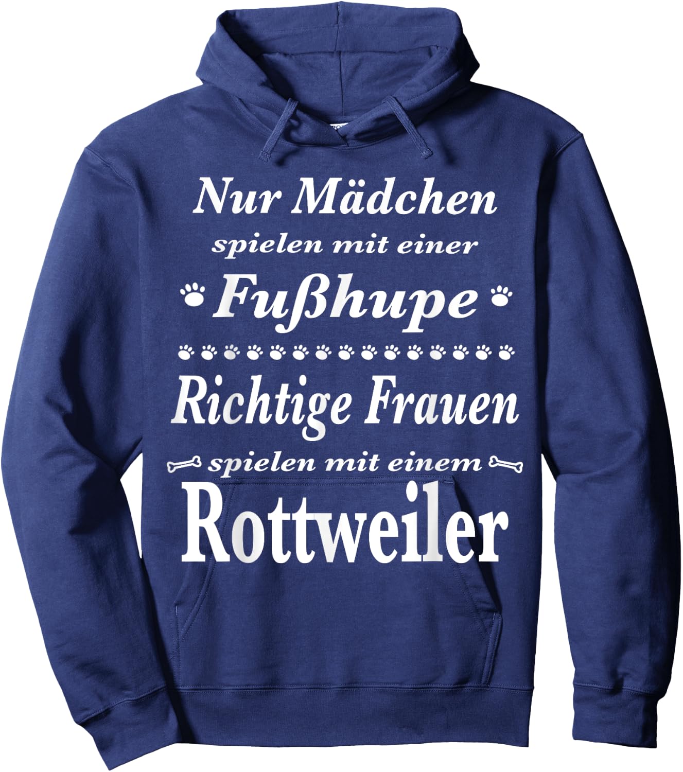 Rottweiler - Rottweiler - Rottweiler Shirt - Foot Horn , black Hoodie - Hoodie | Navy