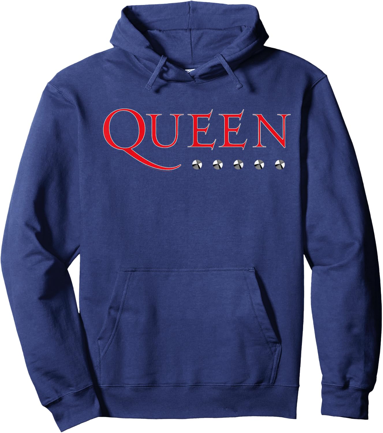 Queen Official Logo Stud Hoodie - Hoodie | Navy