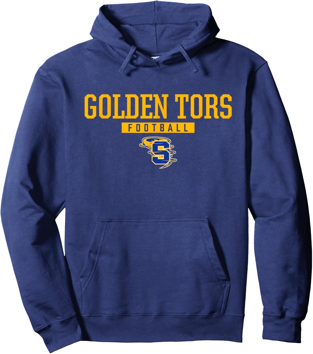 Sulphur Golden Tors Logo Football HS Hoodie - Hoodie | Navy