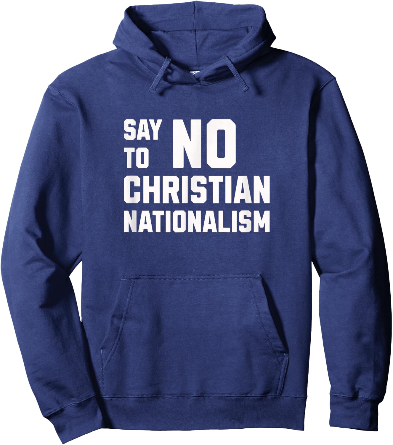 Say No To Christian Nationalism Graphic Hoodie - Hoodie | Navy