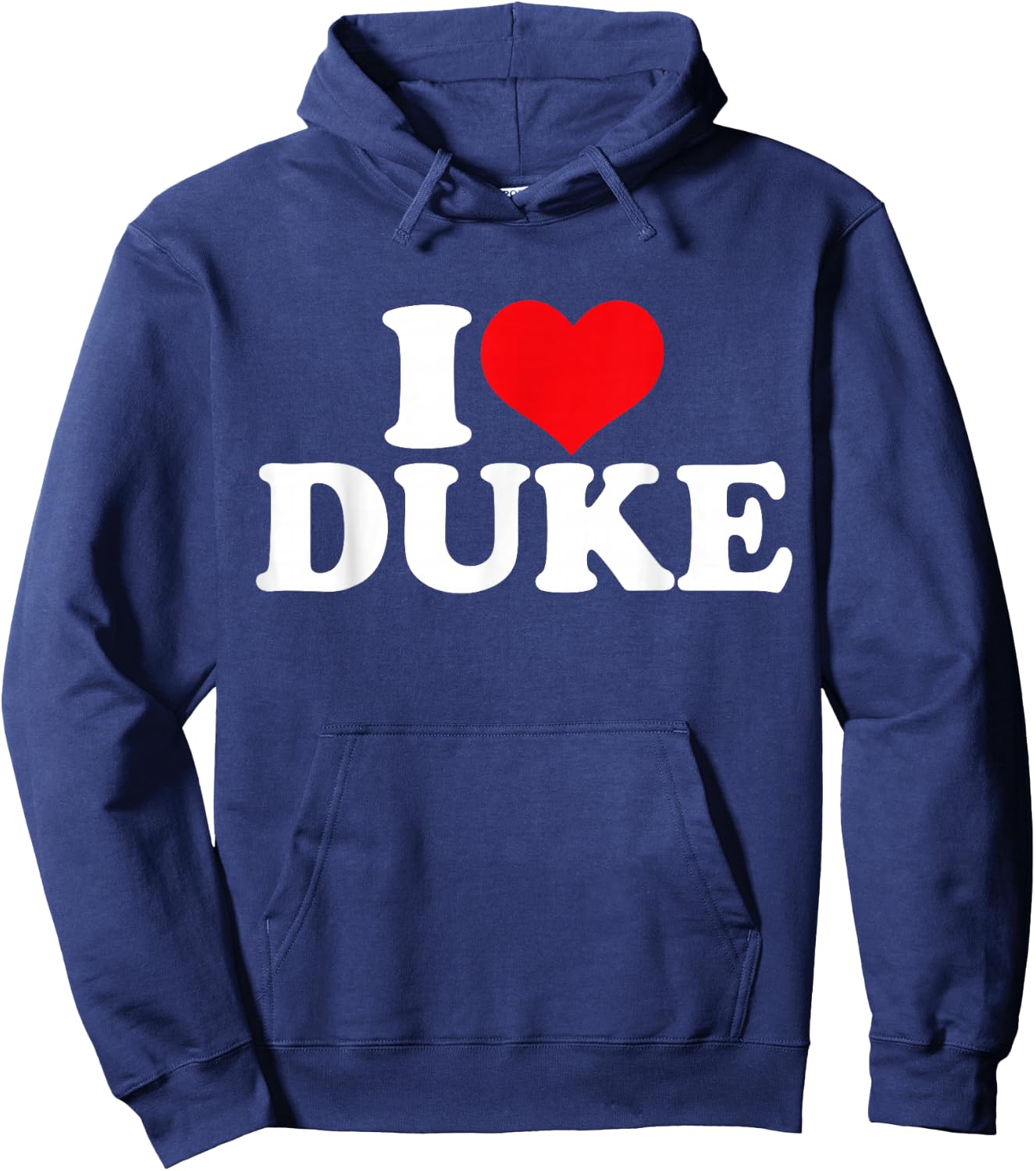 I Love Duke, I Heart Duke Hoodie - Hoodie | Navy