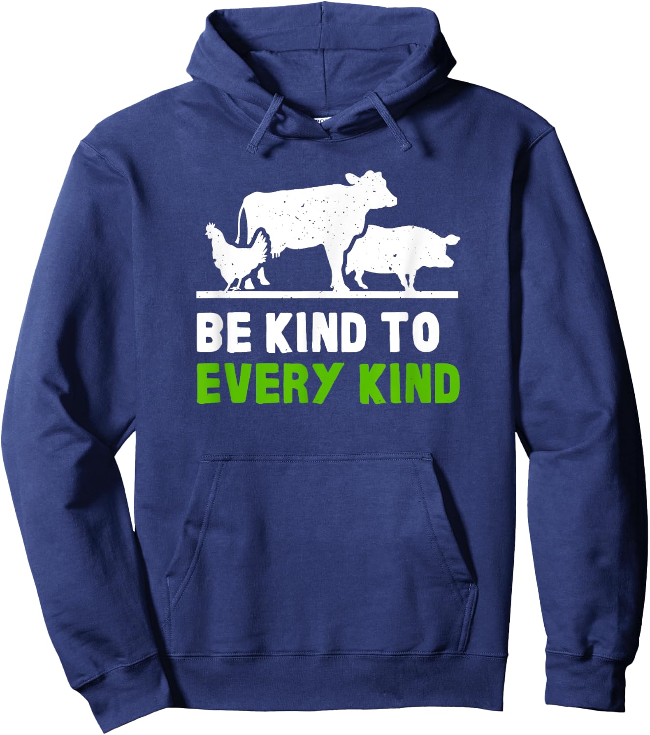 Vegan Vegetarian Kitchen Chef Cook Health Animal Rights Hoodie - Hoodie | Navy