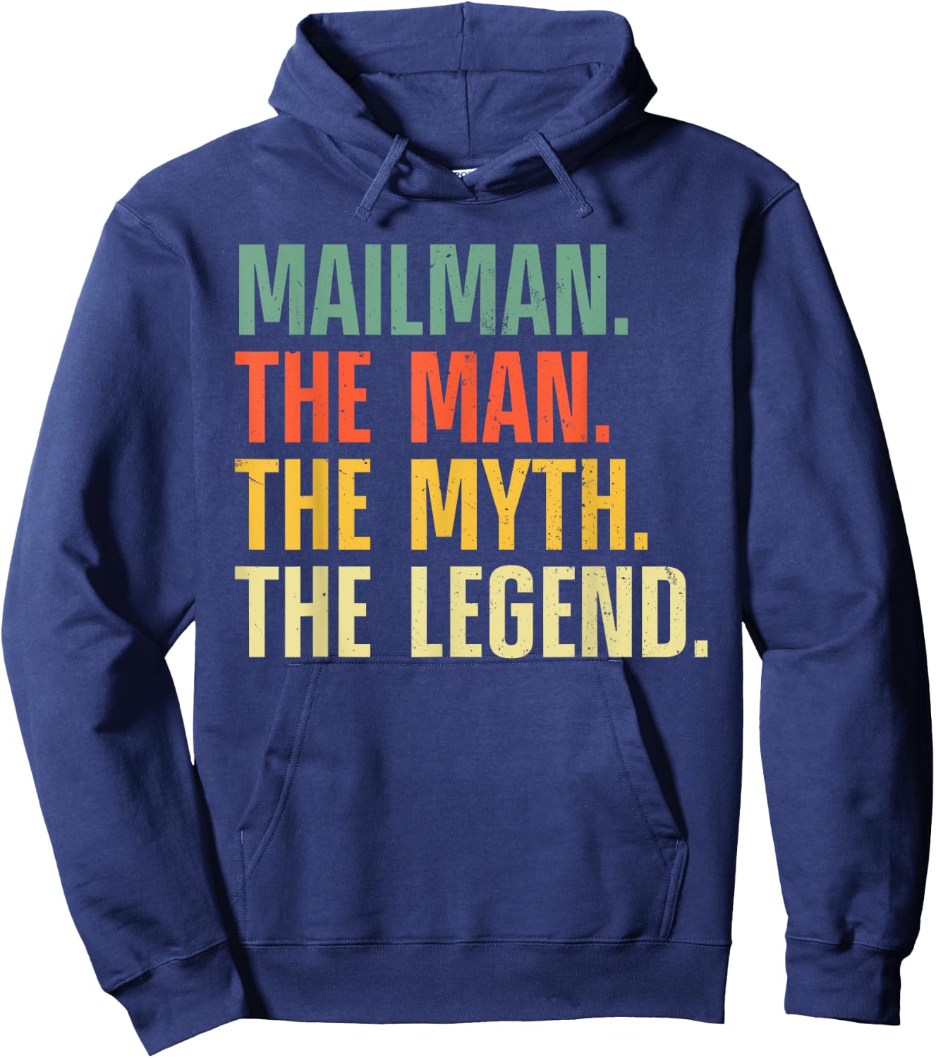 Mailman Art Dad Mail Carrier Postal Worker Mail Man Hoodie - Hoodie | Navy