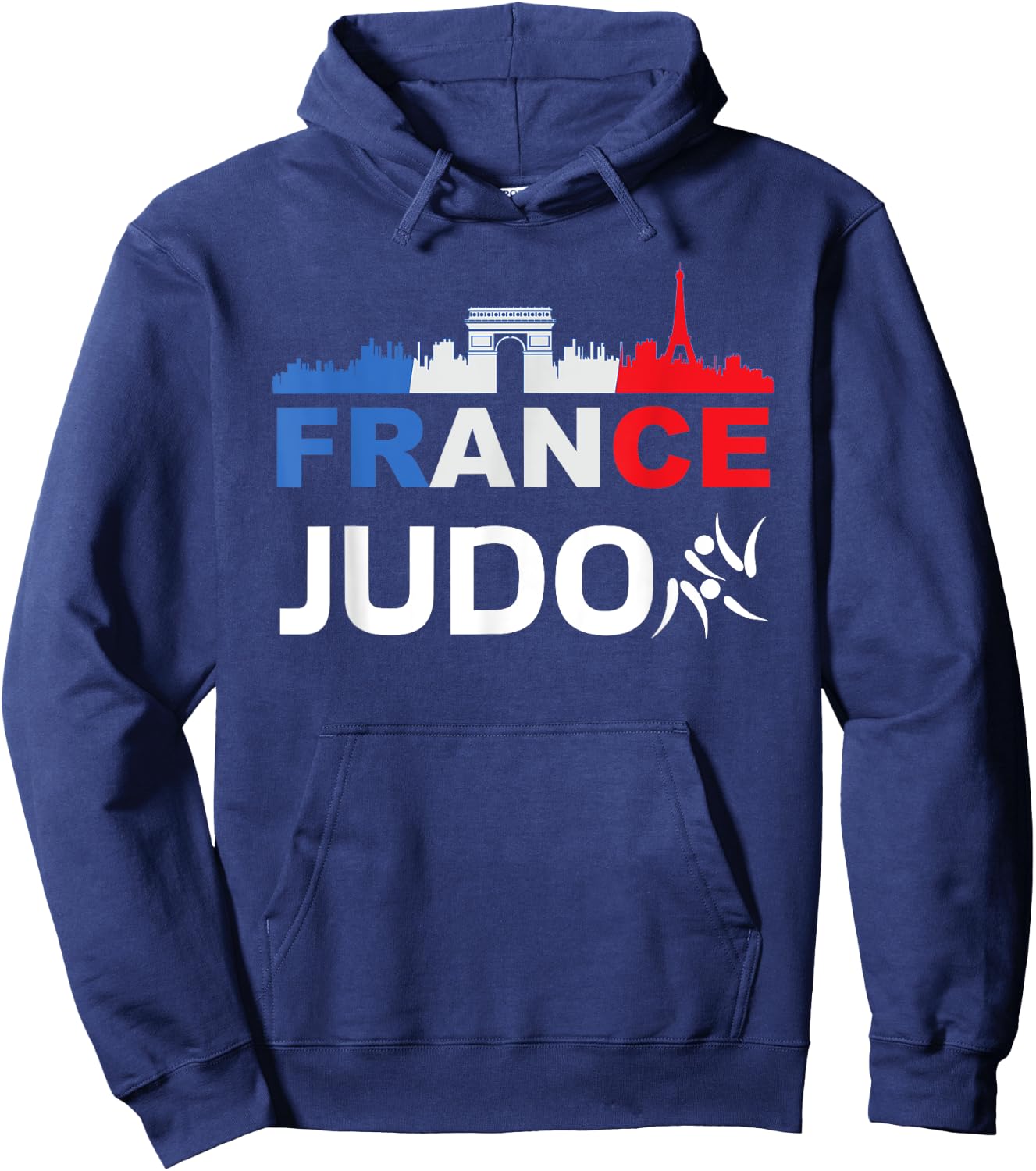 France Flag Judo Gift Jersey Judo France , Black, S Hoodie - Hoodie | Navy