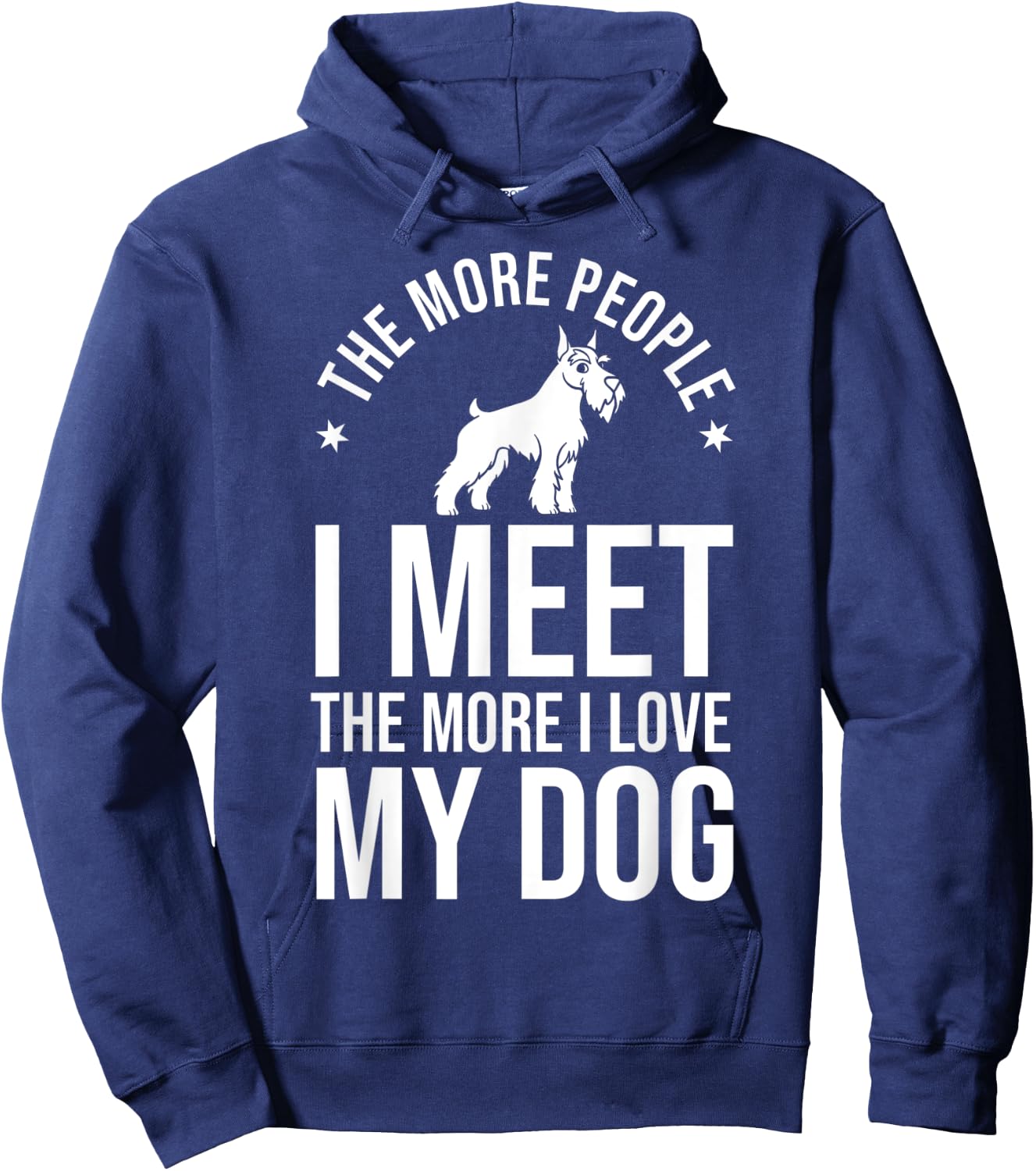 Schnauzer Dog Puppies Owner Lover Hoodie - Hoodie | Navy