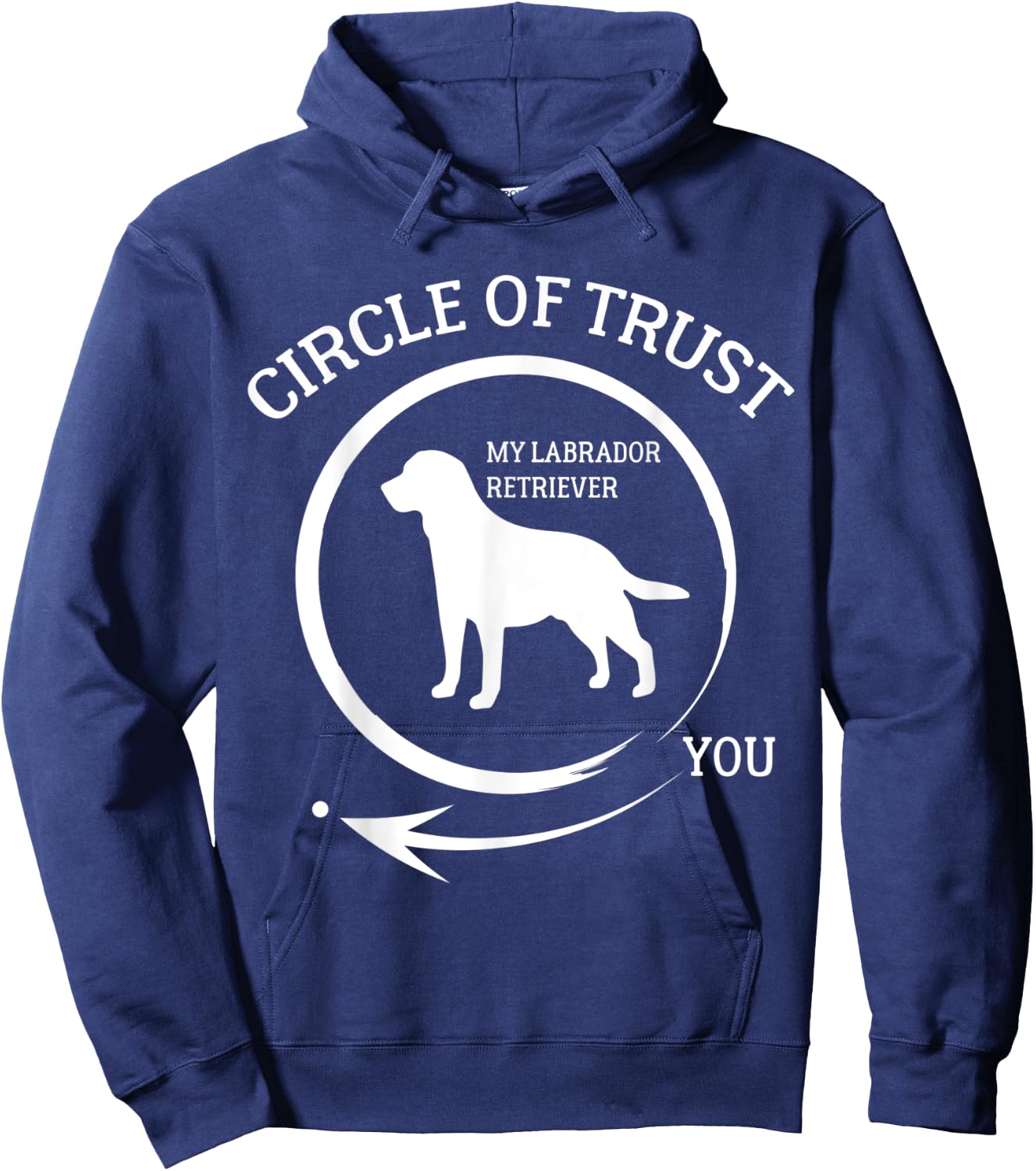 Labrador Retriever Circle Of Trust Men Women Dog Hoodie - Hoodie | Navy