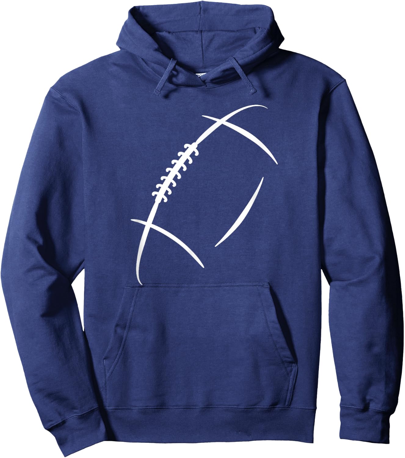 American Football Player And Fan Gear Co Adult Classic Fit Short Sleeve Black Small Football Silhouette Hoodie - Hoodie | Navy