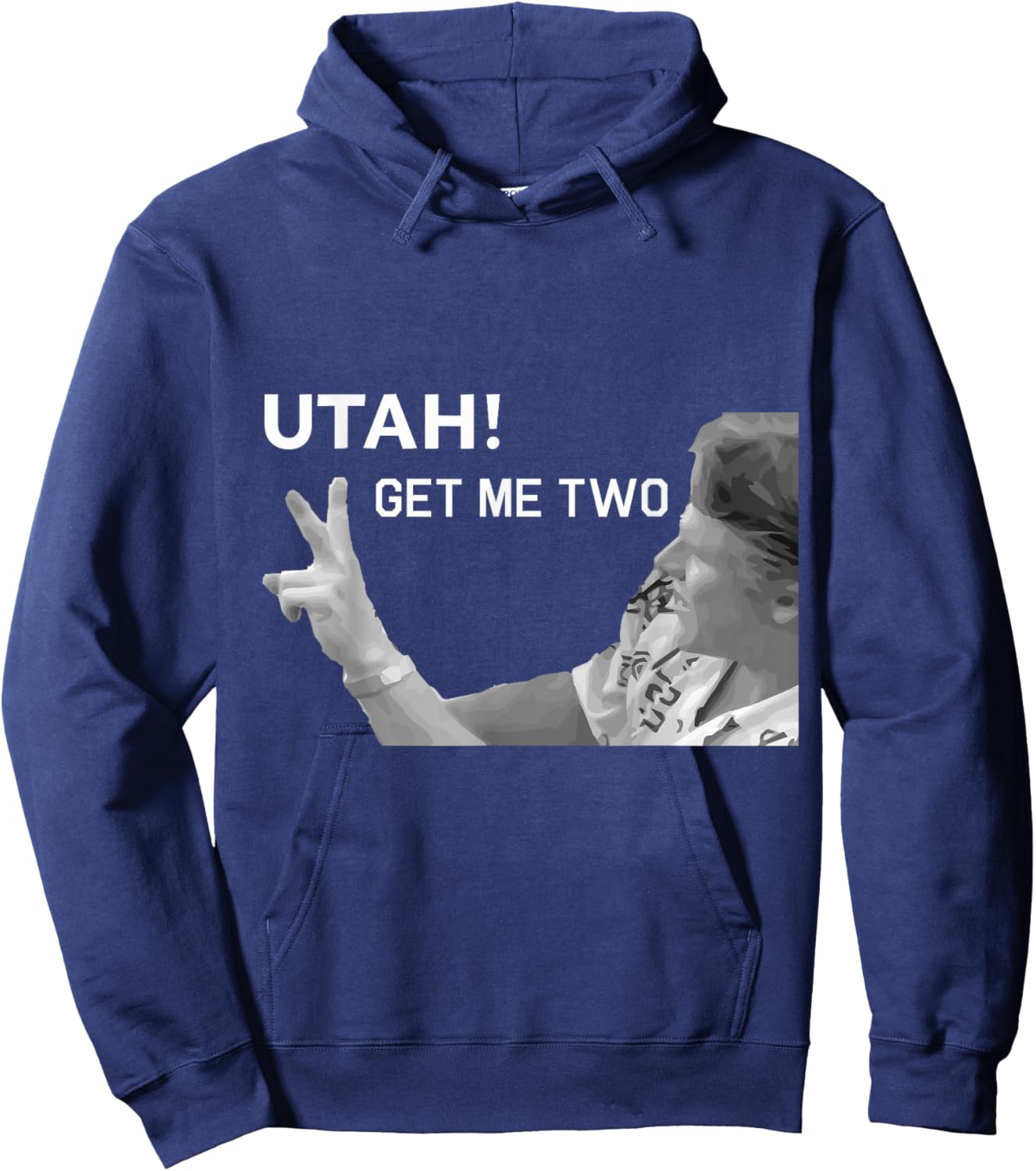 Utah Get Me Two , Funny 1980s Quote Shirt Hoodie - Hoodie | Navy