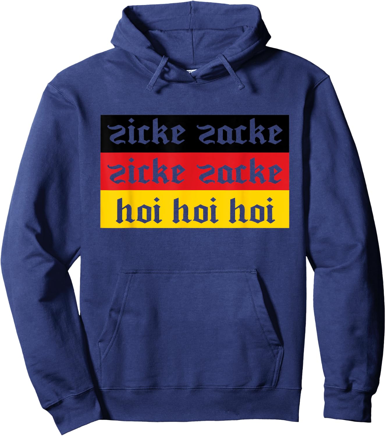 Zicke Zacke Zicke Zacke German Oktoberfest Drinking Hoodie - Hoodie | Navy