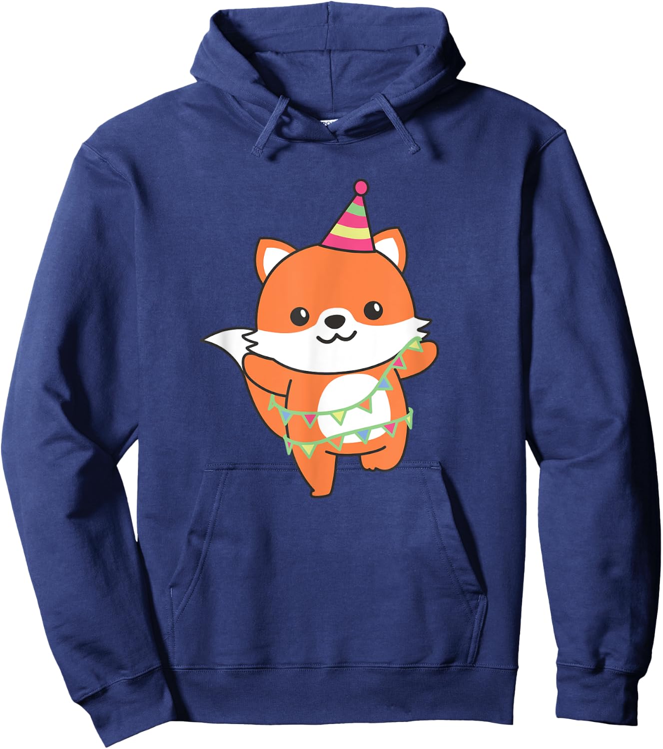 Fox Birthday For Children A Birthday Fox Hoodie - Hoodie | Navy