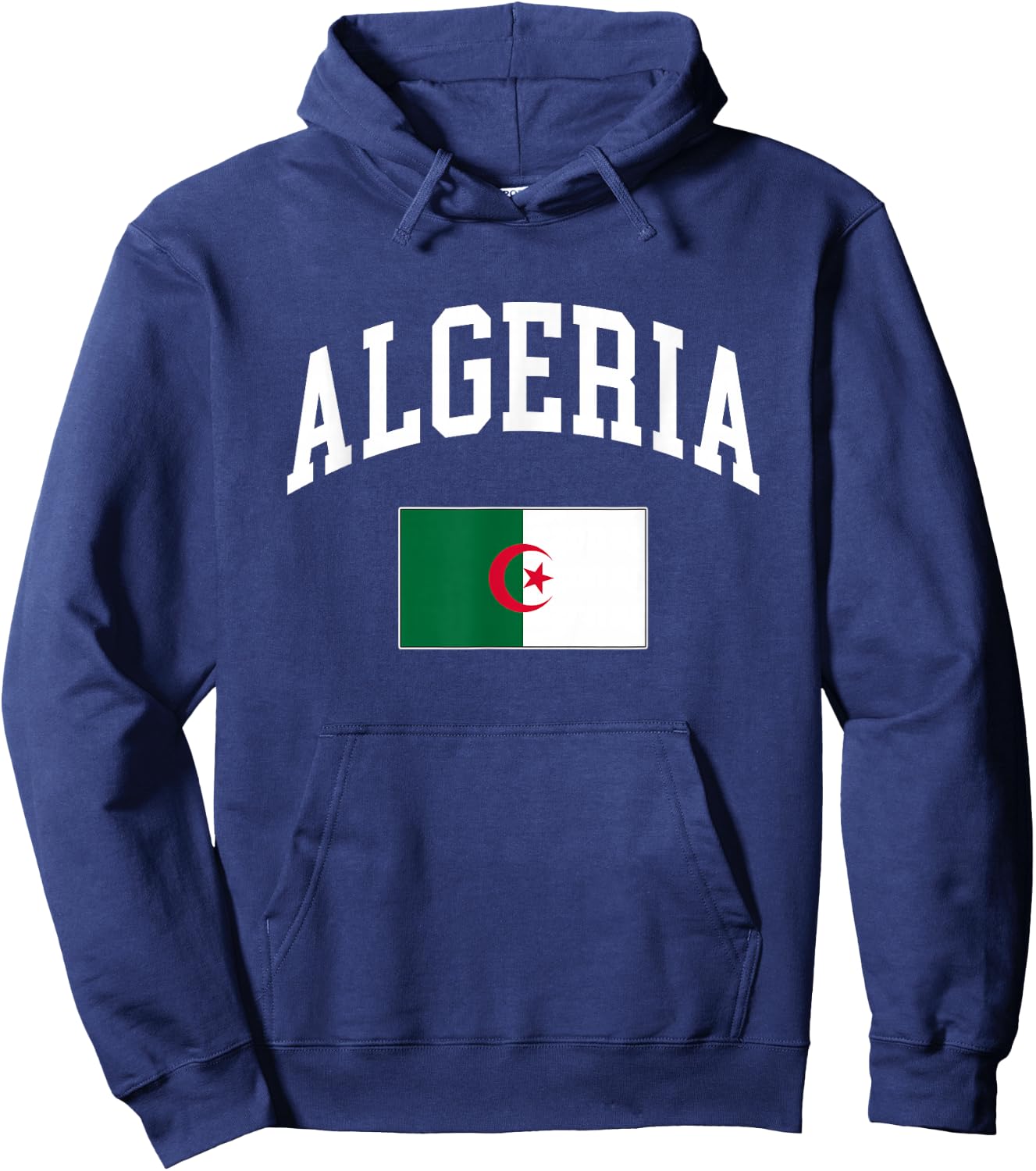 Algeria Algerian Flag Retro Vintage Classic Graphic Hoodie - Hoodie | Navy