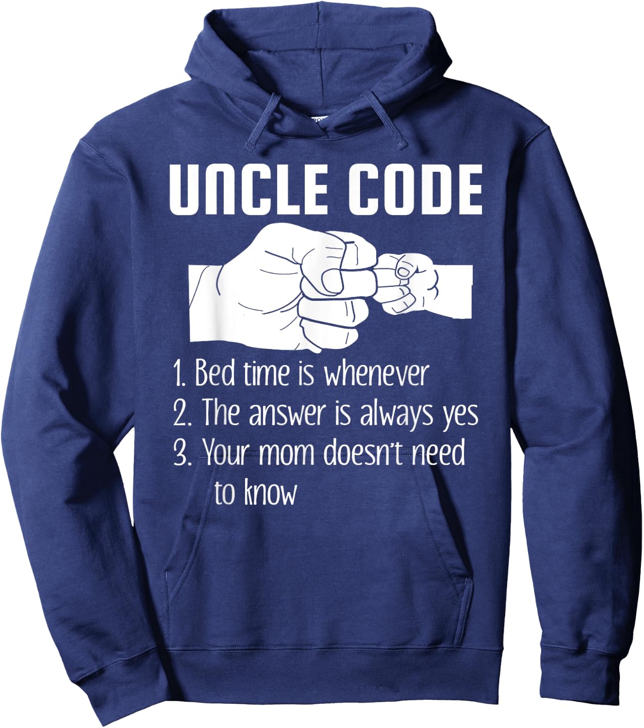 Uncle Code Bedtime is Whenever Hoodie - Hoodie | Navy