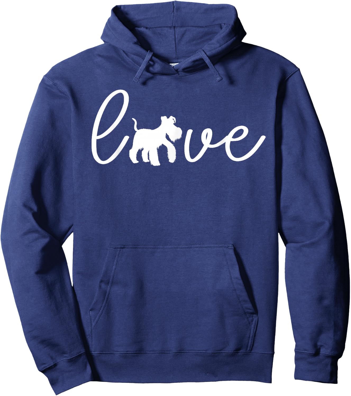 Love Miniature Schnauzer Hoodie - Hoodie | Navy