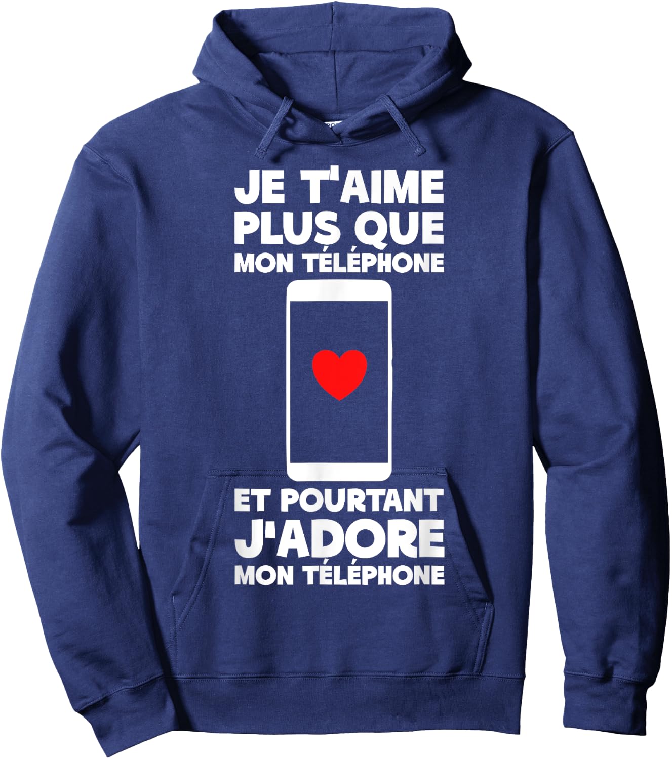 Funny Phone Gift Funny Teen Boyfriend Girlfriend Love , Black, S Hoodie - Hoodie | Navy