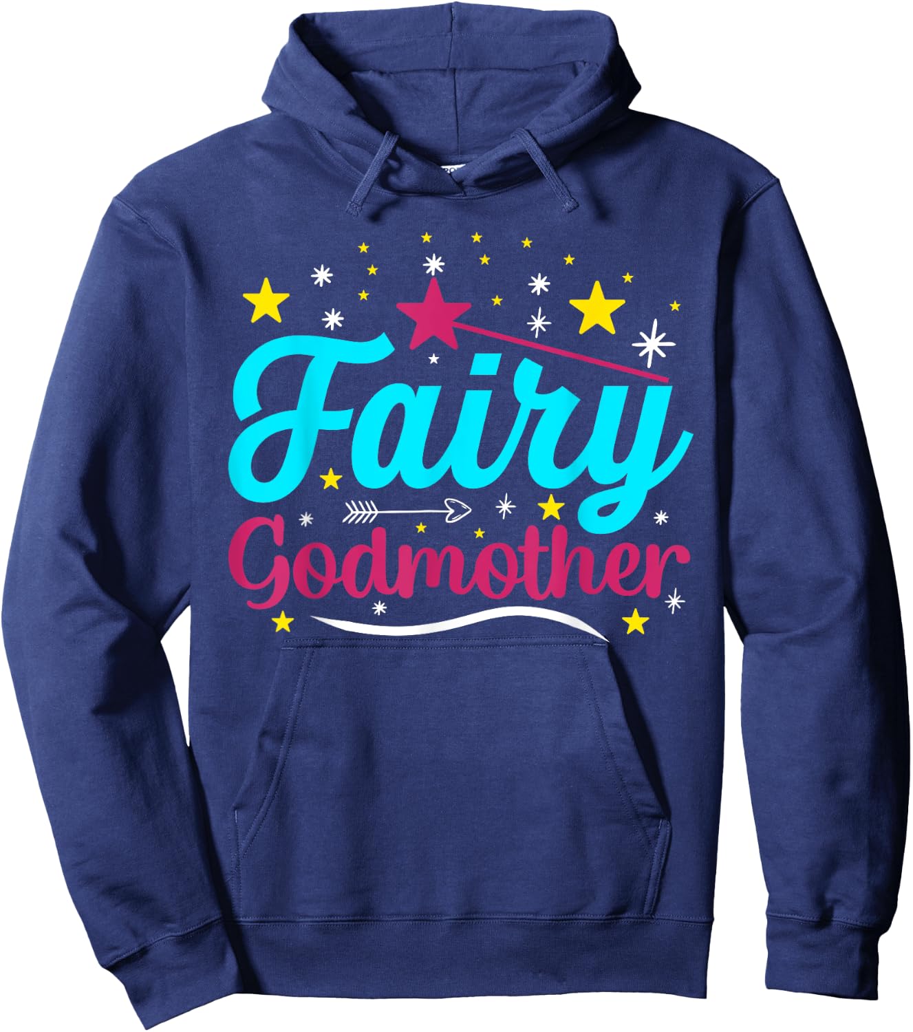 Godmother Gifts & Great Godmother Gifts Godmother Fairy Godmother , Black, Small Hoodie - Hoodie | Navy