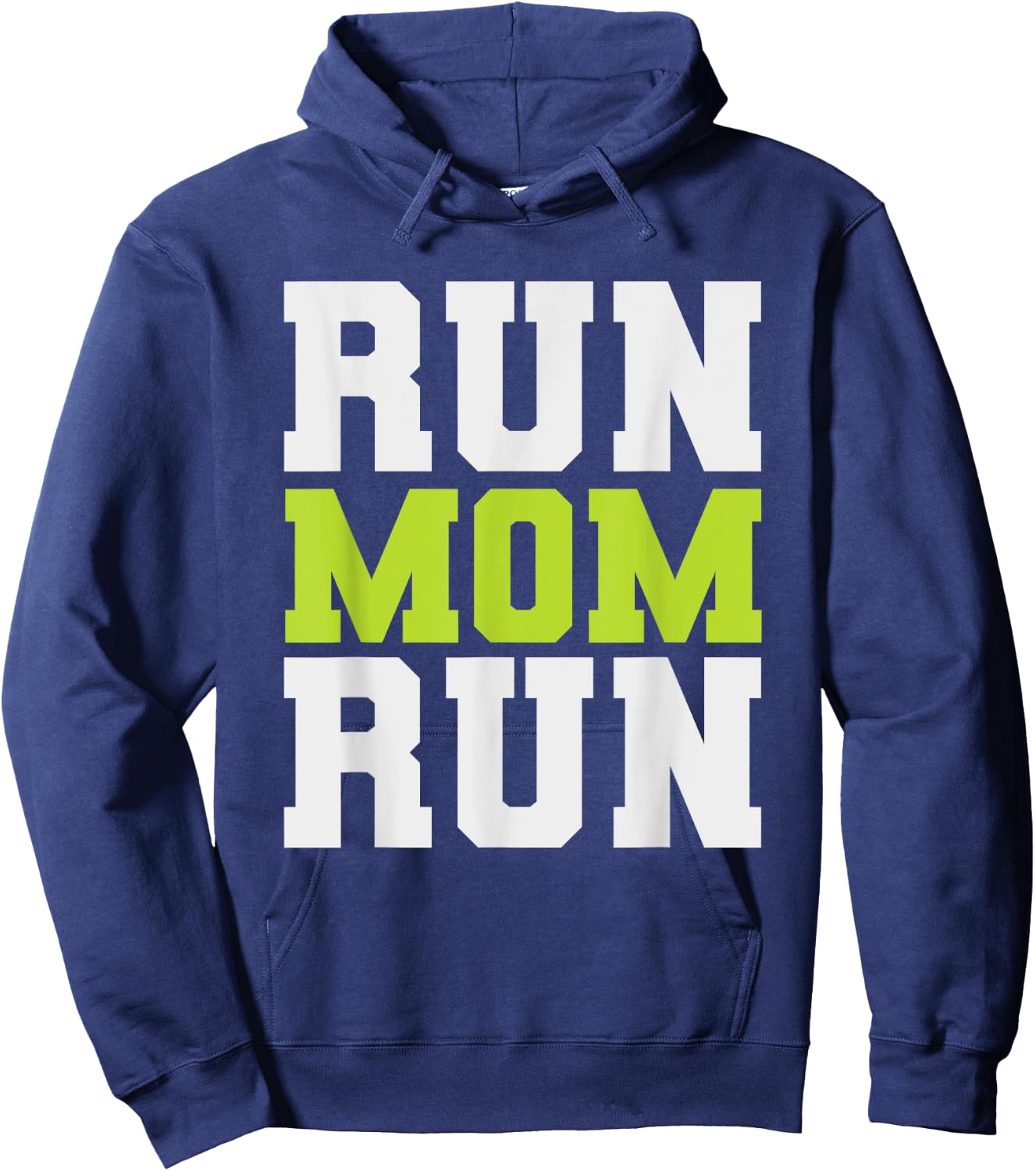 Run Mom Run Funny Marathon Spectator Marathon Mom Hoodie - Hoodie | Navy