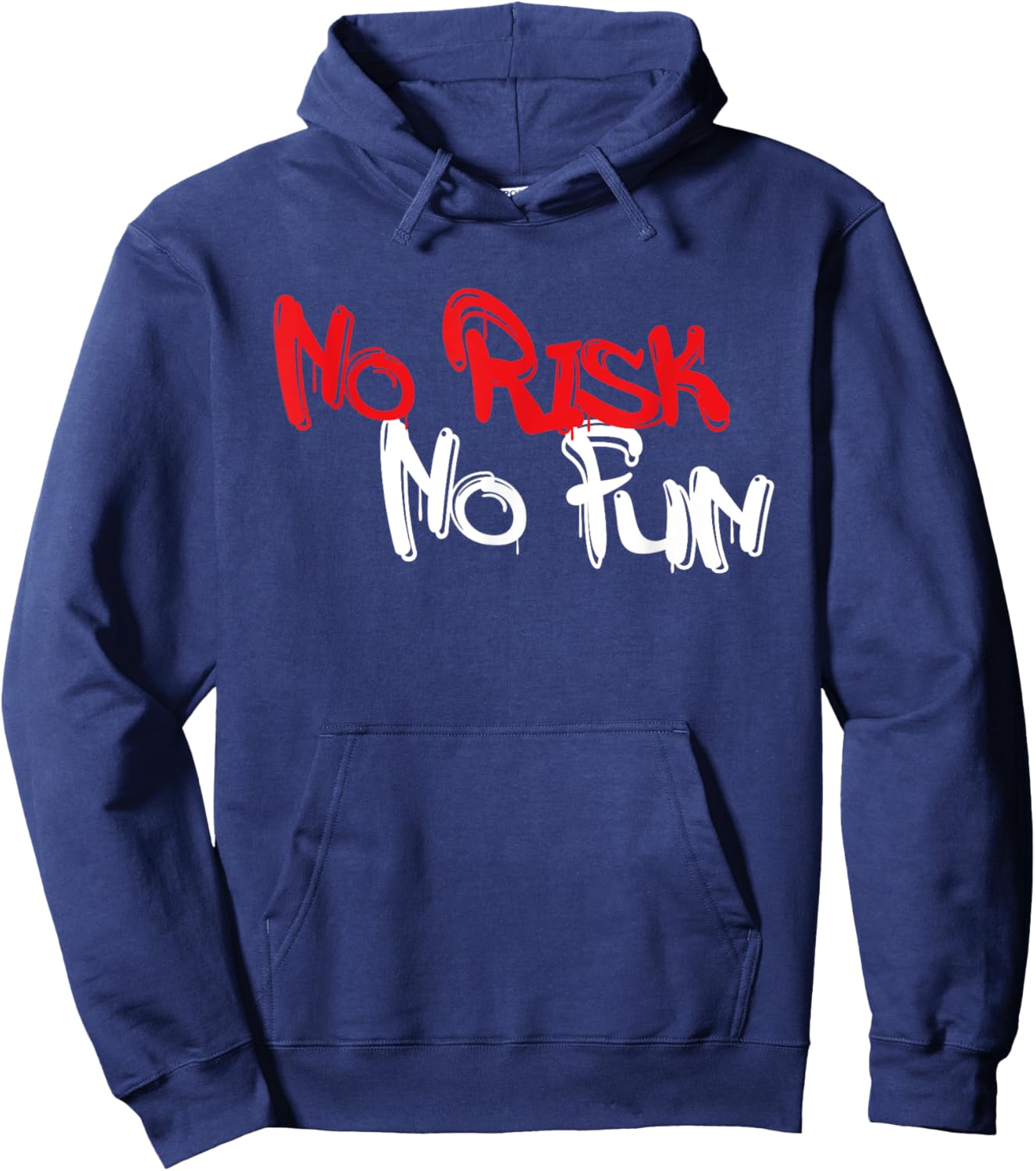 No Risk No Fun Sport Motivations Hoodie - Hoodie | Navy