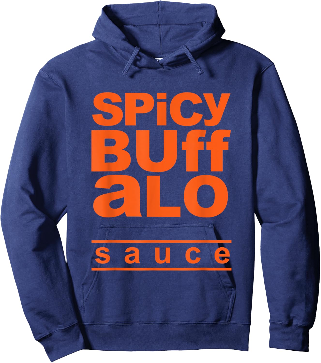 Spicy Buffalo Sauce Easy Halloween Costume Simple Group Hoodie - Hoodie | Navy