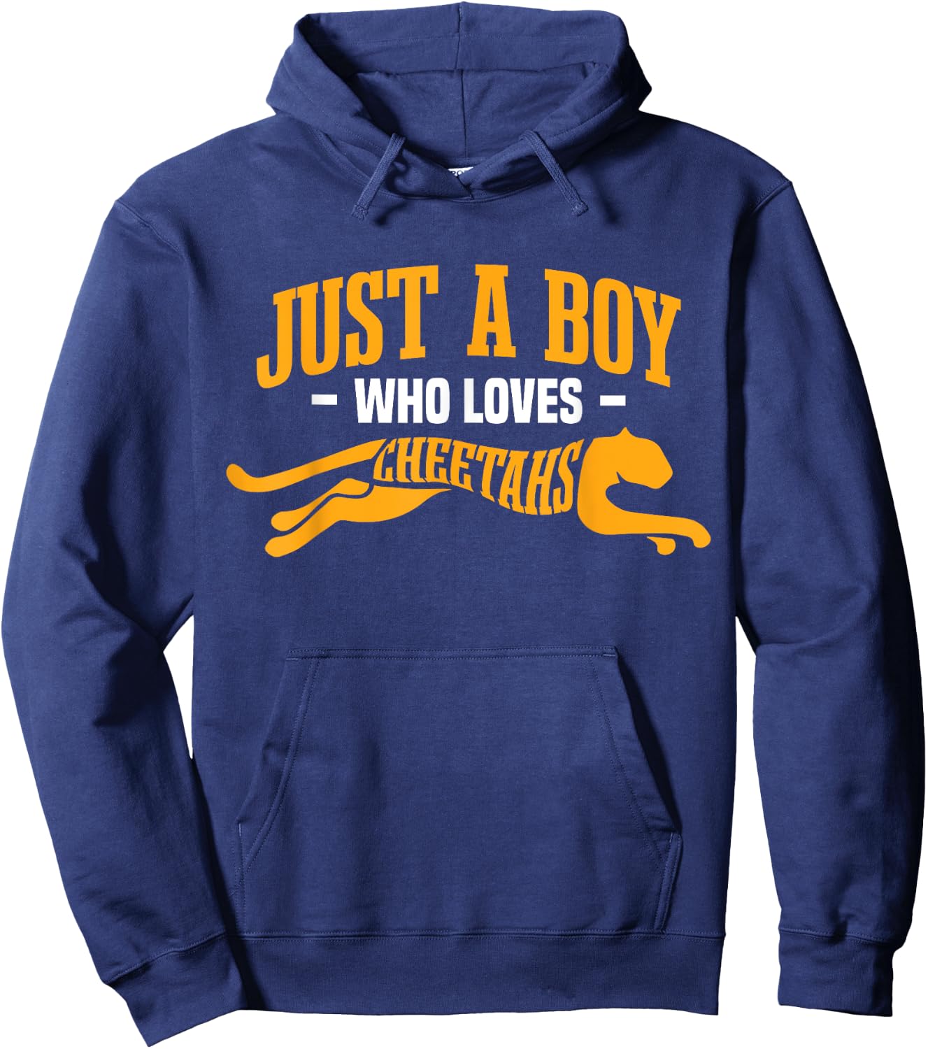 Leopard Cheetah Safari Toddler Kids Boy Hoodie - Hoodie | Navy