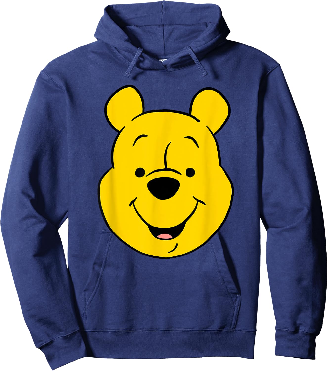 Disney Winnie The Pooh Pooh Bear Large Face , gray Hoodie - Hoodie | Navy
