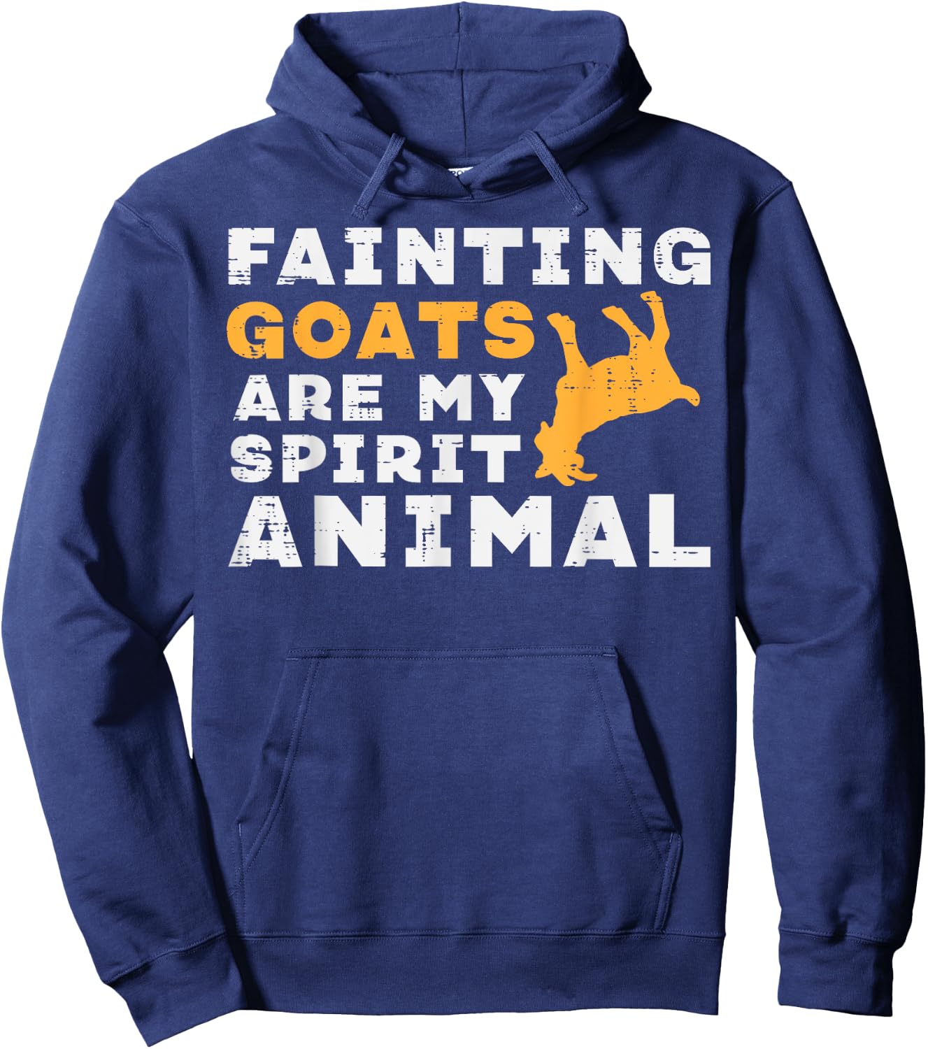 Fainting Goats My Spirit Animal Funny Farmer Men Women Kids Hoodie - Hoodie | Navy