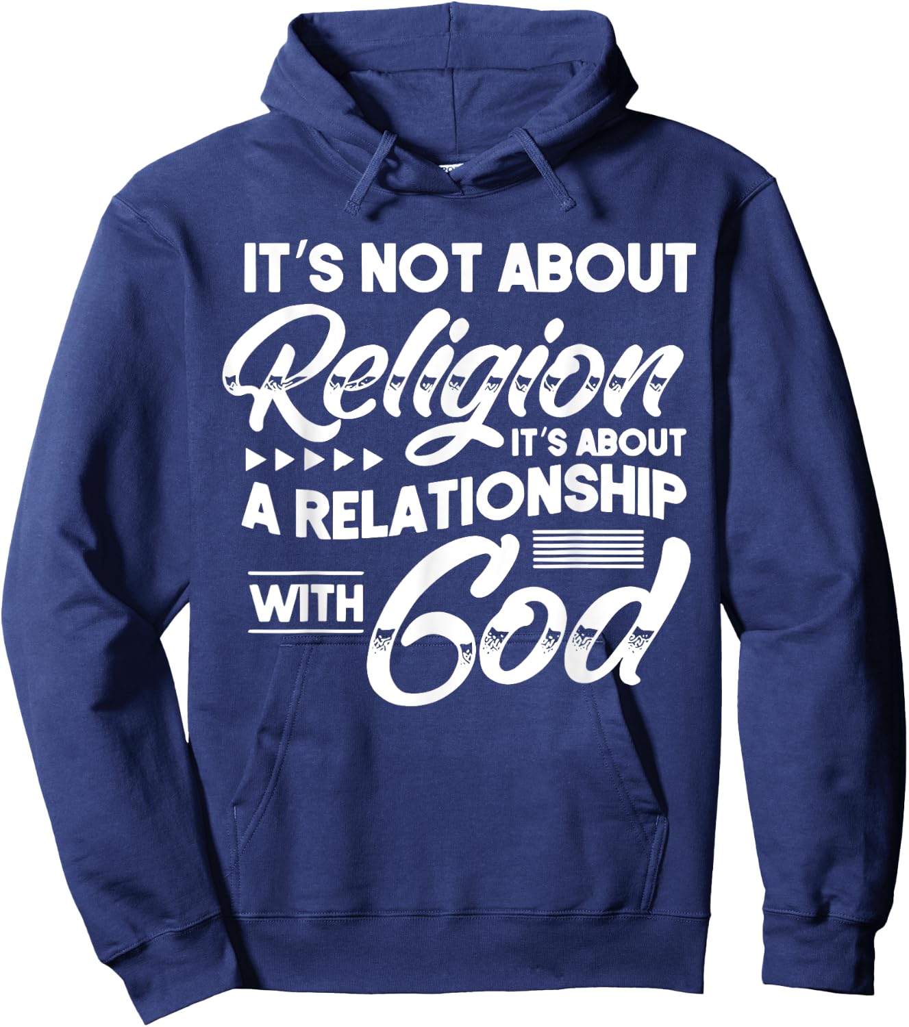 It's Not A Religion It's A Relationship Christian Jesus God Hoodie - Hoodie | Navy