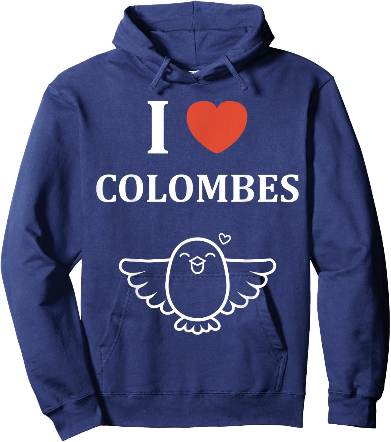 Bird Little Dove Cute Humour Love I Love Dove Hoodie - Hoodie | Navy