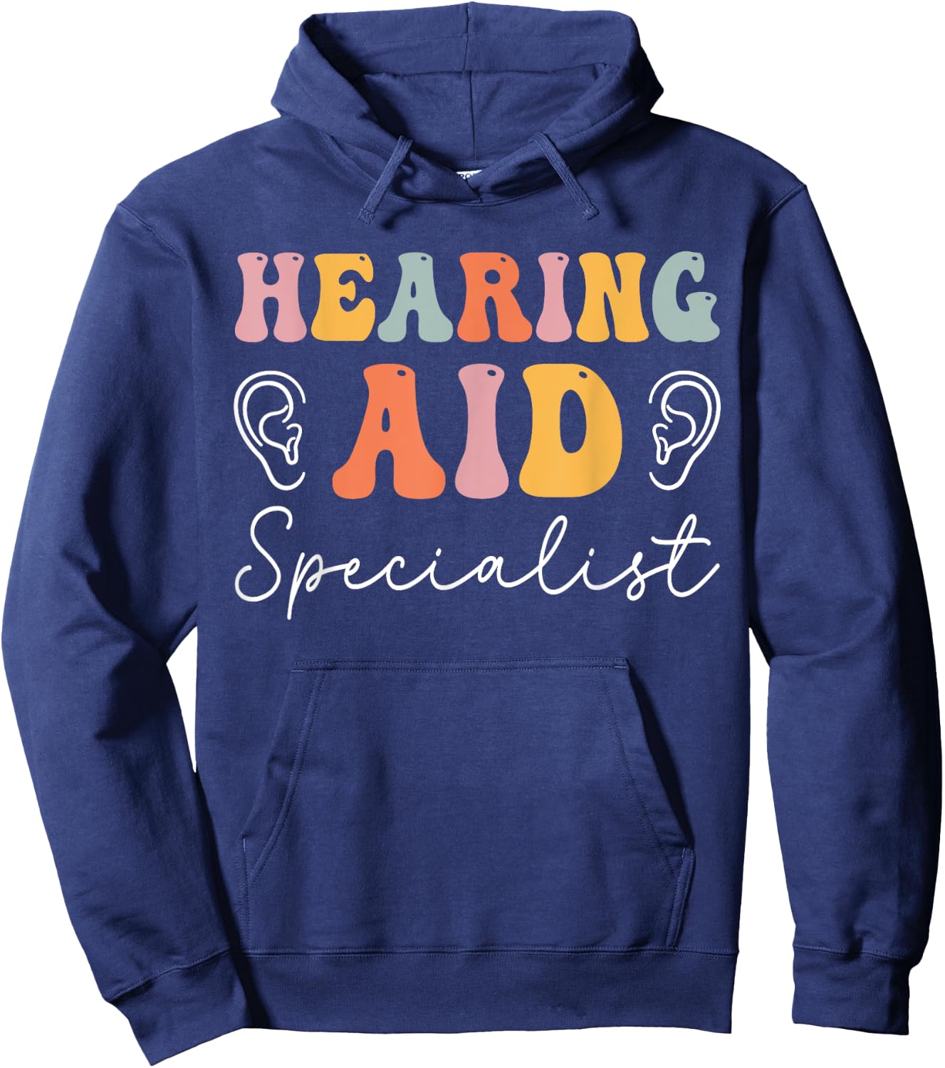 Hearing Aid Specialist Groovy Audiologist Audiology Hoodie - Hoodie | Navy