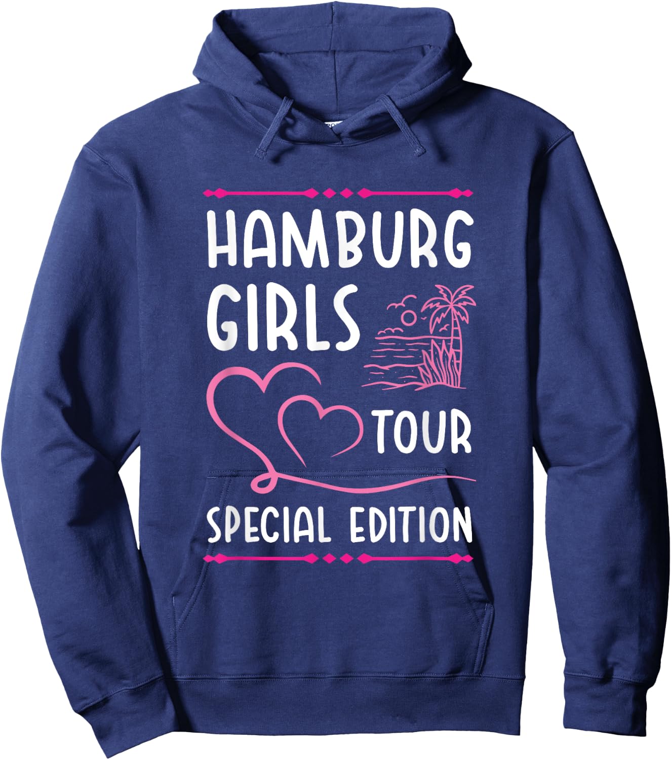 Hamburg Girls Team Tour | Holiday Quote Hoodie - Hoodie | Navy