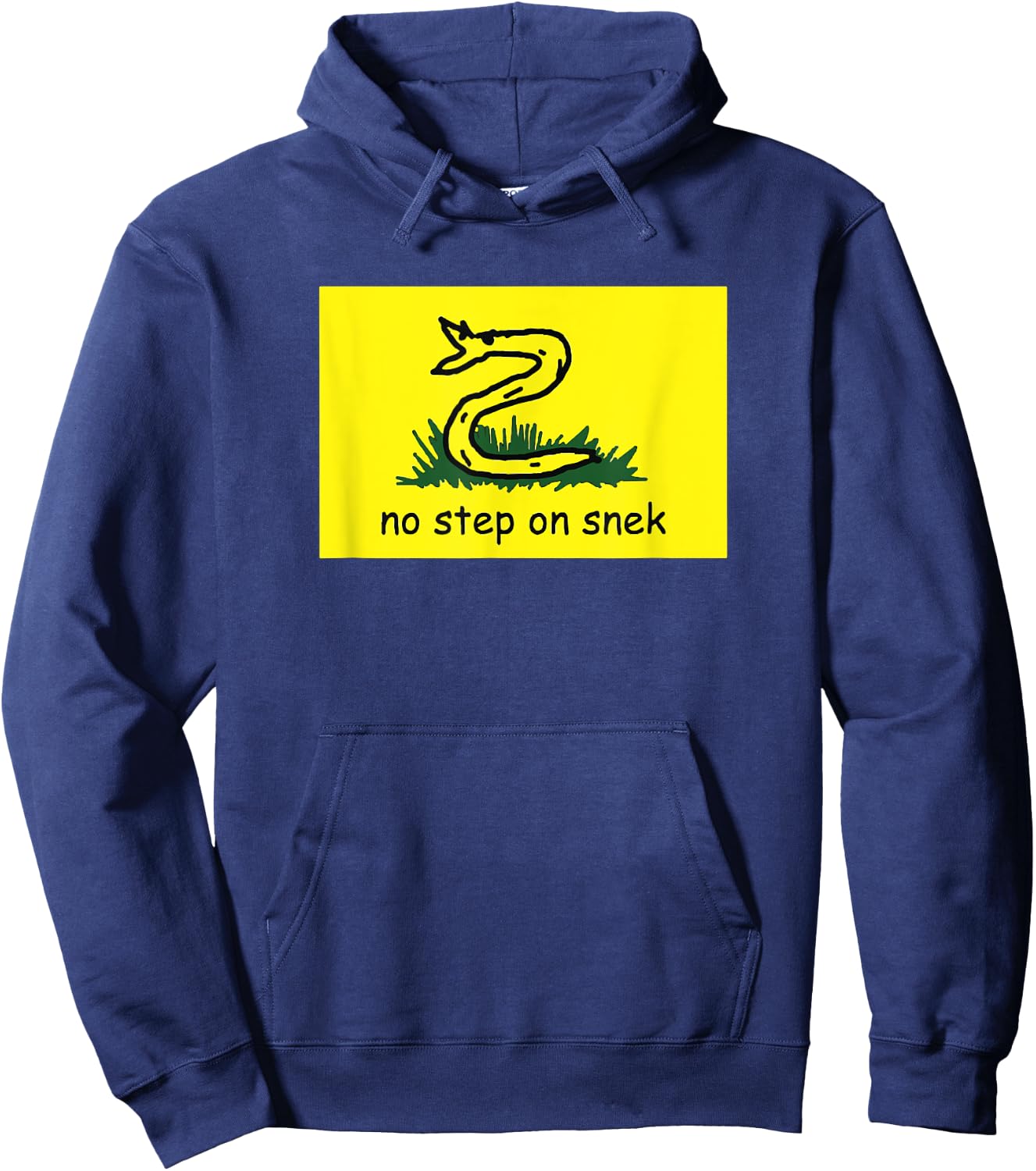 Gadsden Flag No Step on Snek Hoodie - Hoodie | Navy