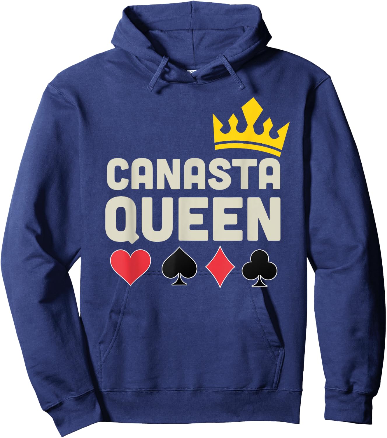 Canasta Queen Lucky Canasta Player Funny Card Game Lover Hoodie - Hoodie | Navy